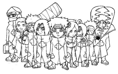 akatsuki coloriage|Akatsuki Coloring Pages (Free PDF Printables)